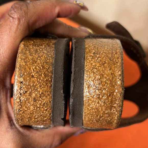 Birkenstock Gizeh bronze sandals 8/Euro 39 - Picture 11 of 12